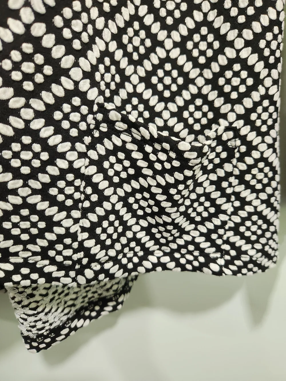 Habitat Black and White Patterned Open Cardigan Sweater